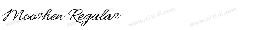 Moorhen Regular字体转换 Moorhen Regular字体转换